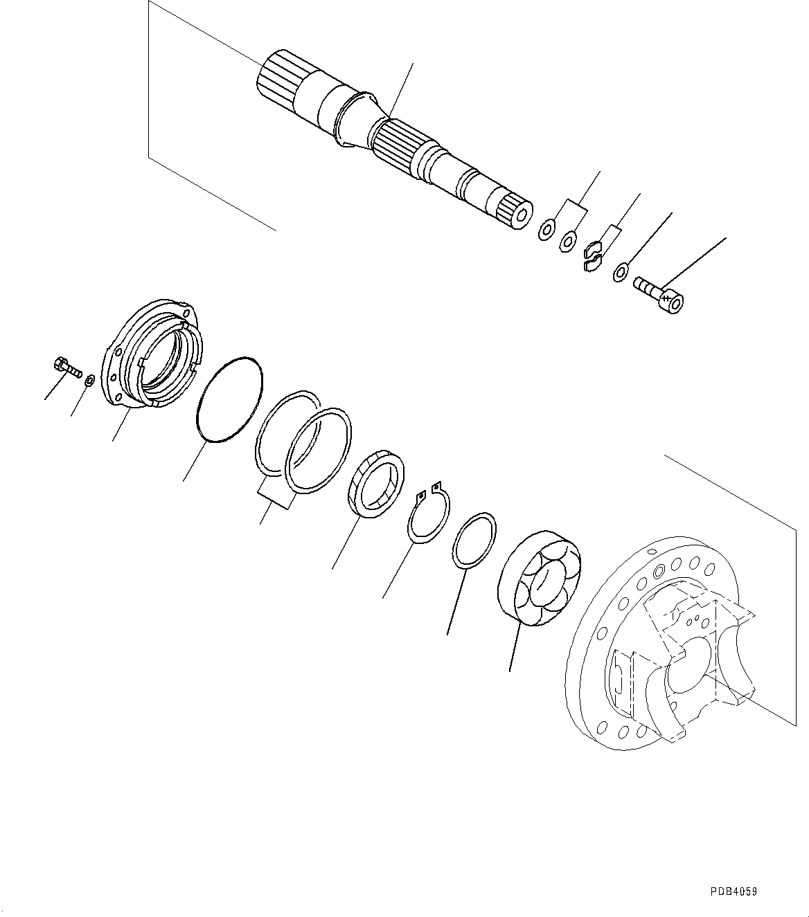 Болт с внутренним шестигранником (01252-61225) KOMATSU