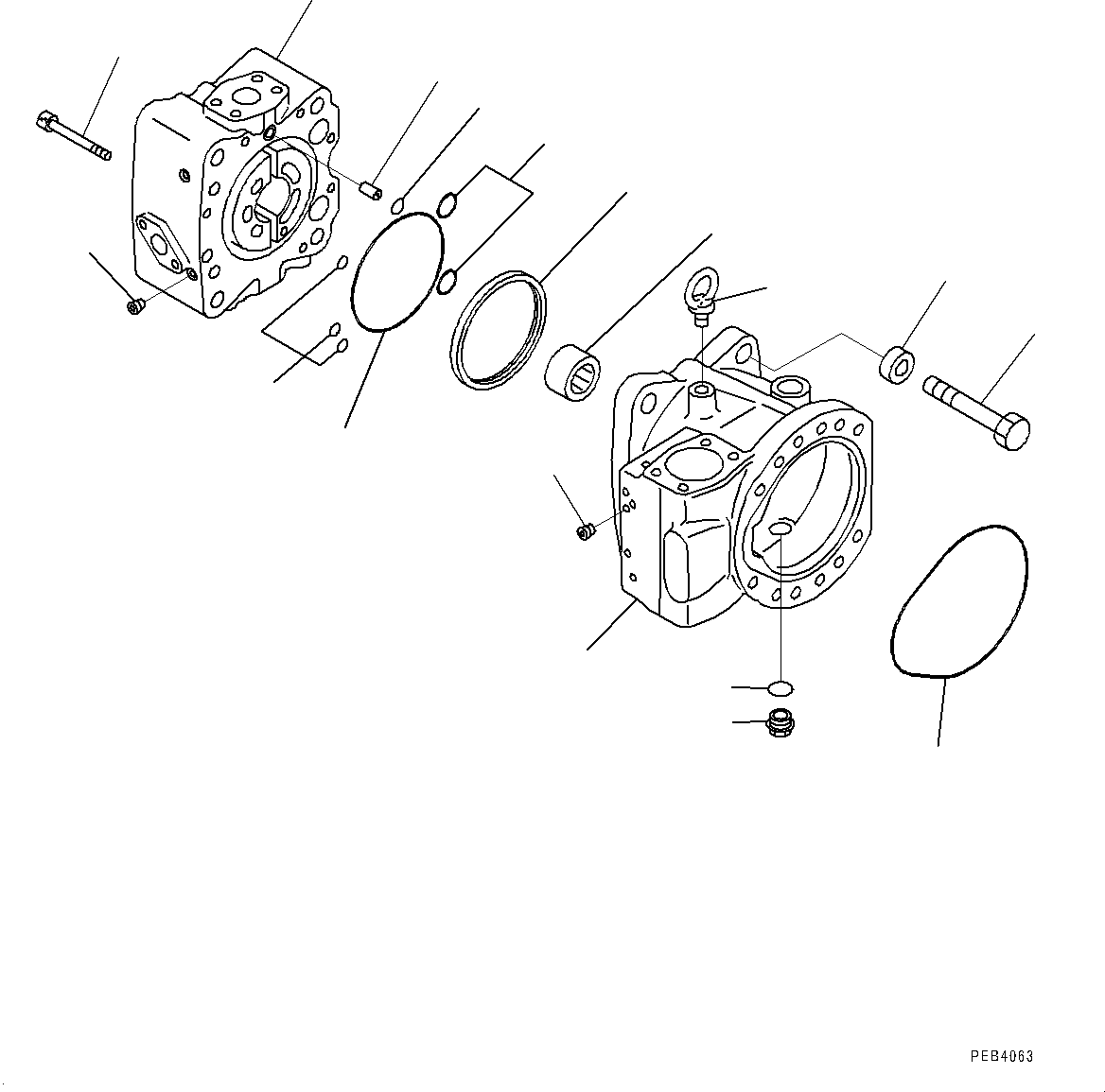 Case Assembly, Rear (708-2H-04730) KOMATSU