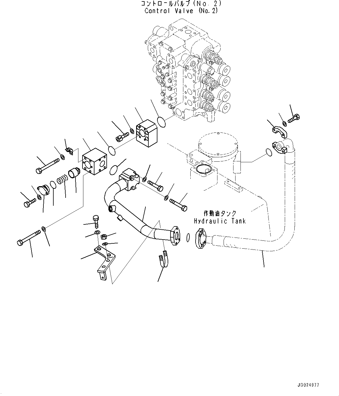 Hose, Flange Type(Return Piping,Swing Suction) (07298-02015) KOMATSU