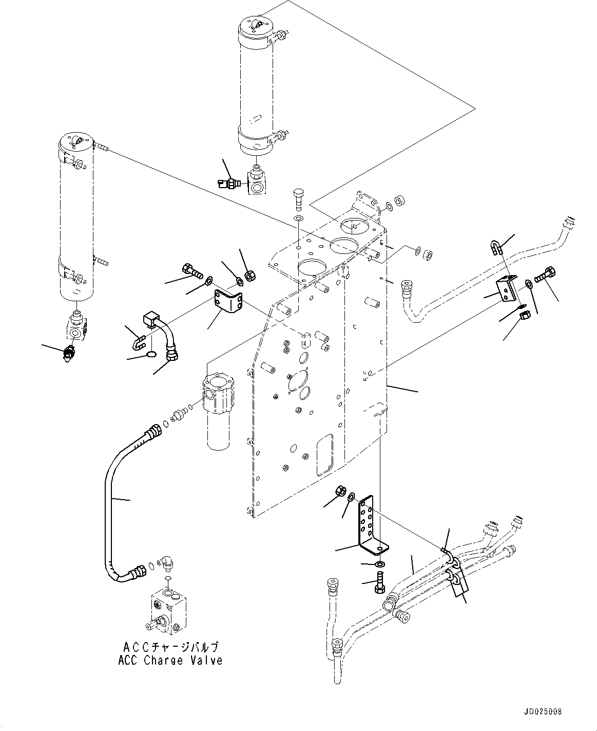 Tube(Brake Piping,Accumulator Piping,For EC Regulation Arrangement) (566-43-82442) KOMATSU