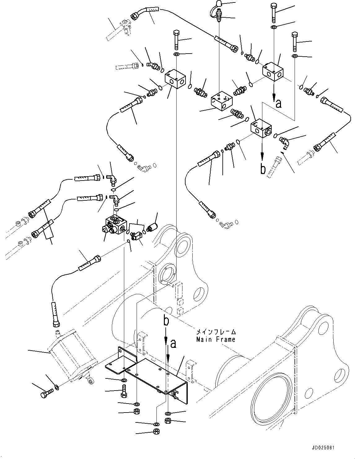 Tube(Brake Piping,Piping,With North America Regulation Arrangement Accumulator,Auto Spin Regulator (ASR)) (566-43-85272) KOMATSU