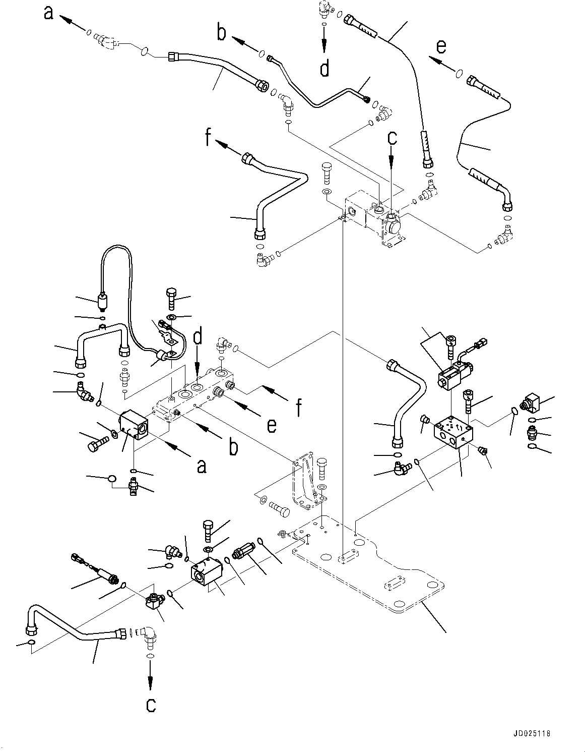 Plate(Brake Piping,Bracket) (566-43-83981) KOMATSU