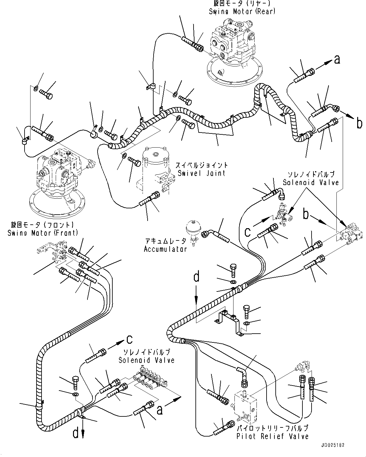 Joint(Proportional Pressure Control (PPC) Piping Joint,Joint, Valve and Clamp) (21N-62-36611) KOMATSU