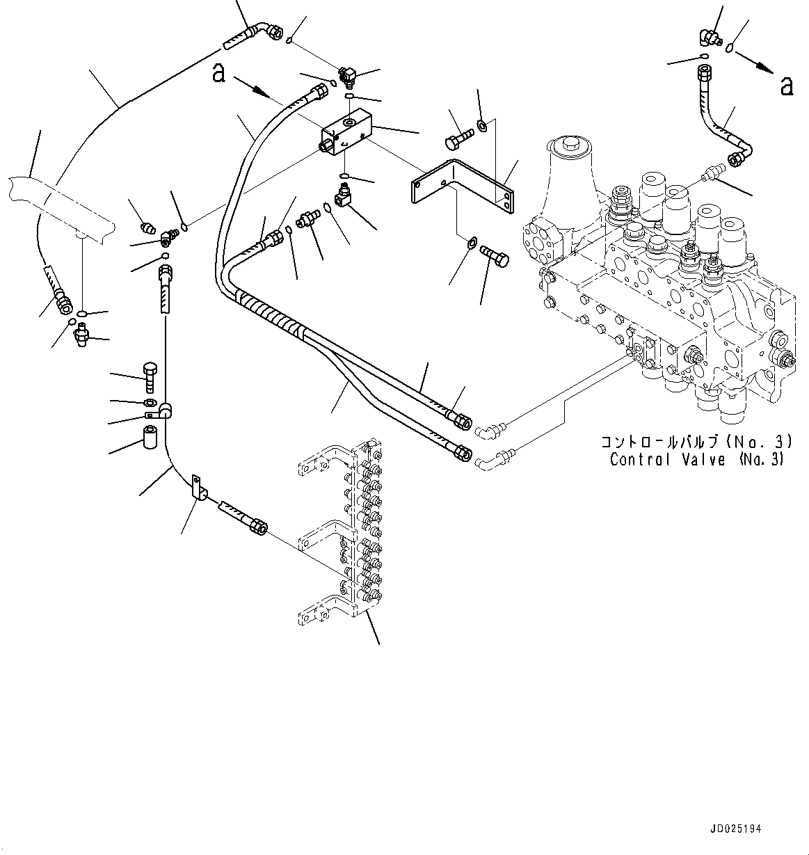 Tube(Oil Cooler Piping,Revolving Frame Side) (21N-62-41361) KOMATSU