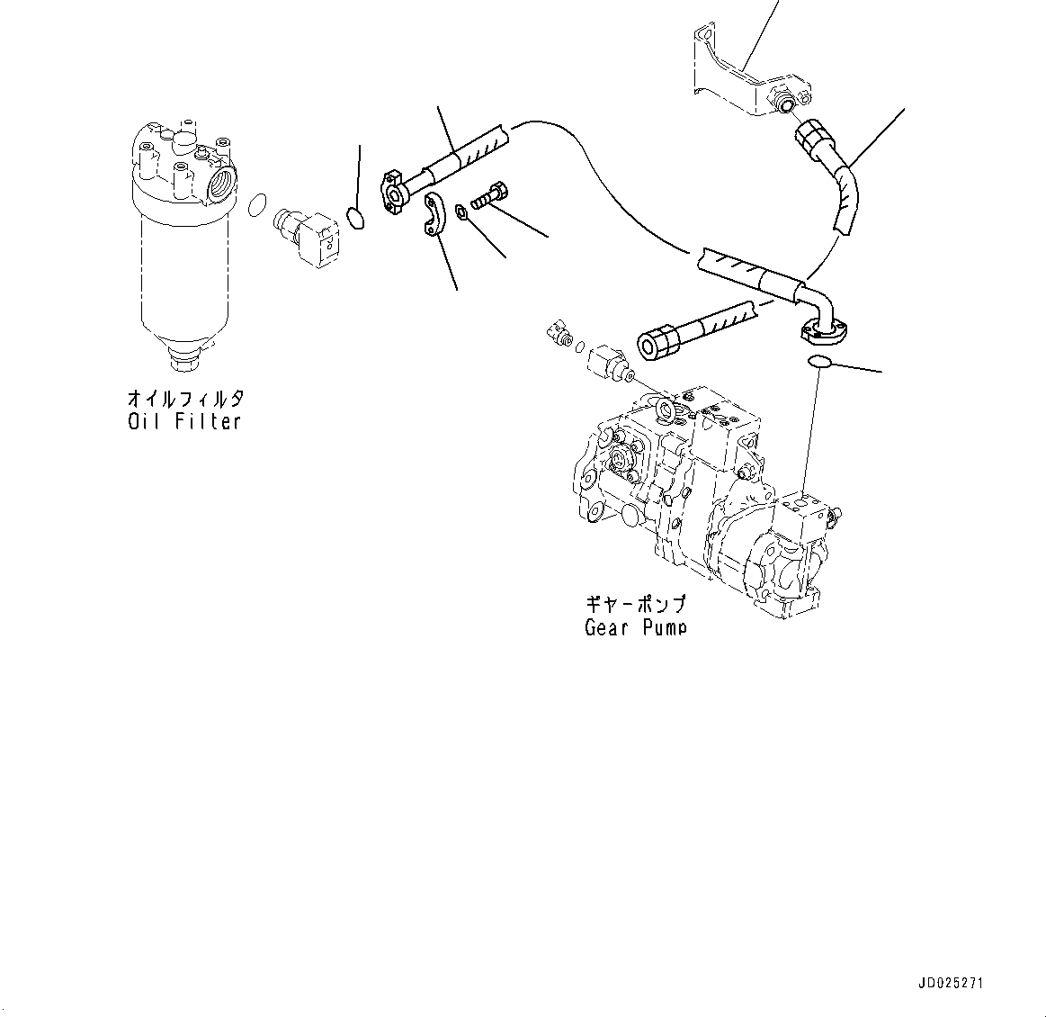 Bracket(Delivery Piping,No.3 Pump Piping) (21N-62-41810) KOMATSU