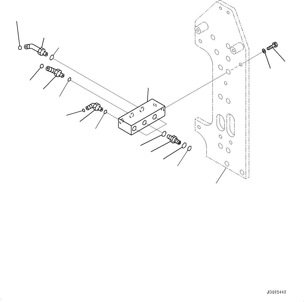Bracket(Fender,PPC Block) (198-61-61962) KOMATSU