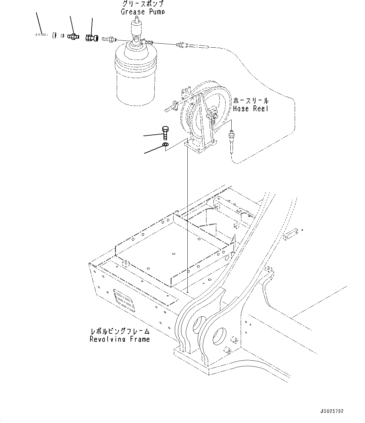 Tube(Air System,Air Piping,With Air Type Grease Pump,For EU Arrangement) (07822-00616) KOMATSU