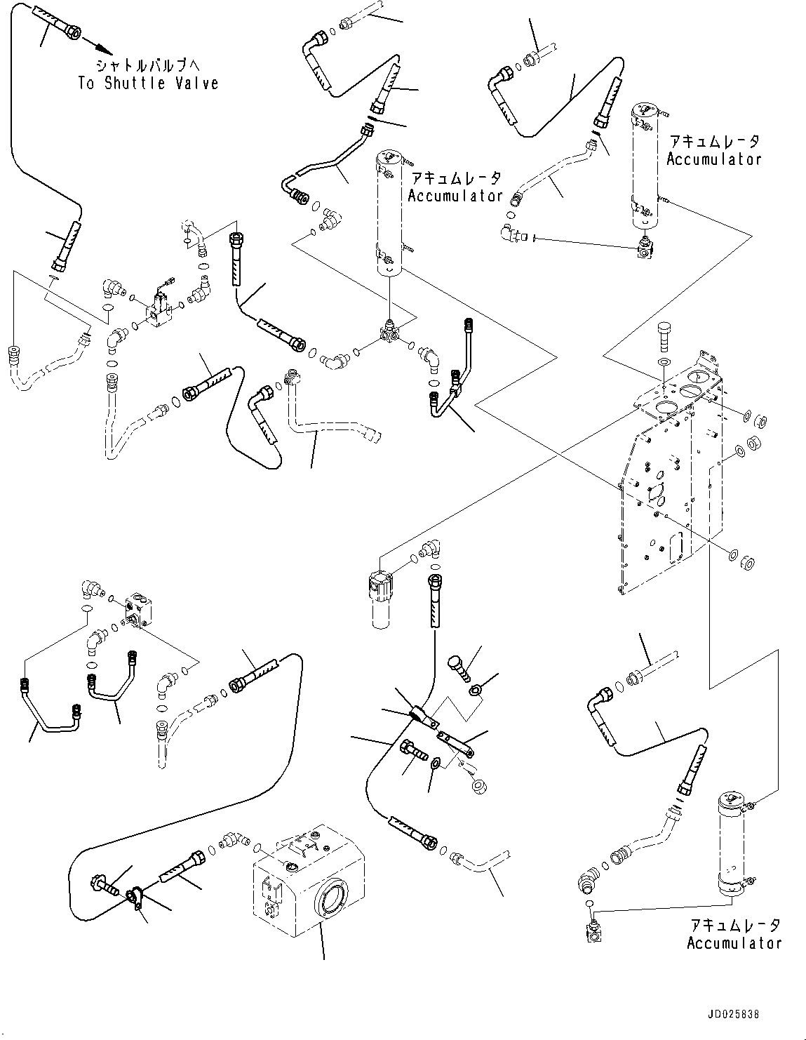 Tube(Brake Piping,Piping,For EC Regulation Arrangement) (566-43-83151) KOMATSU