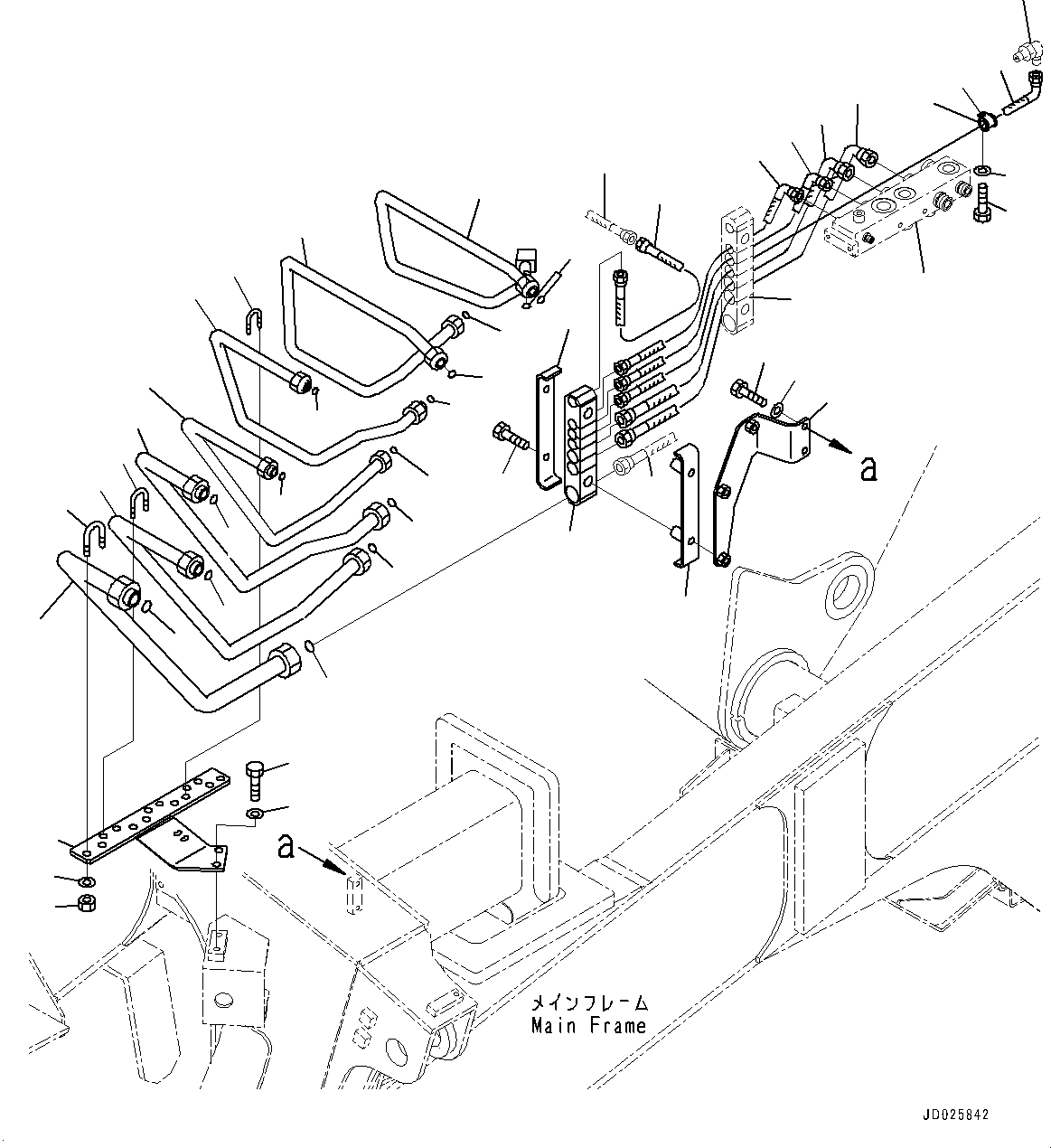 Hose(Brake Piping,Piping,For EC Regulation Arrangement) (566-43-83251) KOMATSU