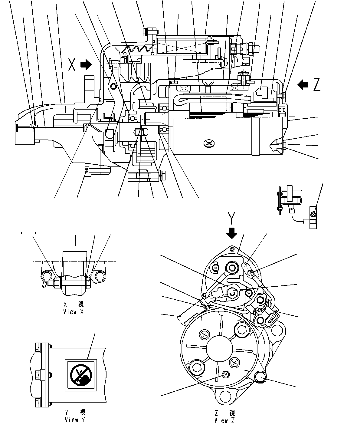 Starting Motor 600-813-9541 KOMATSU