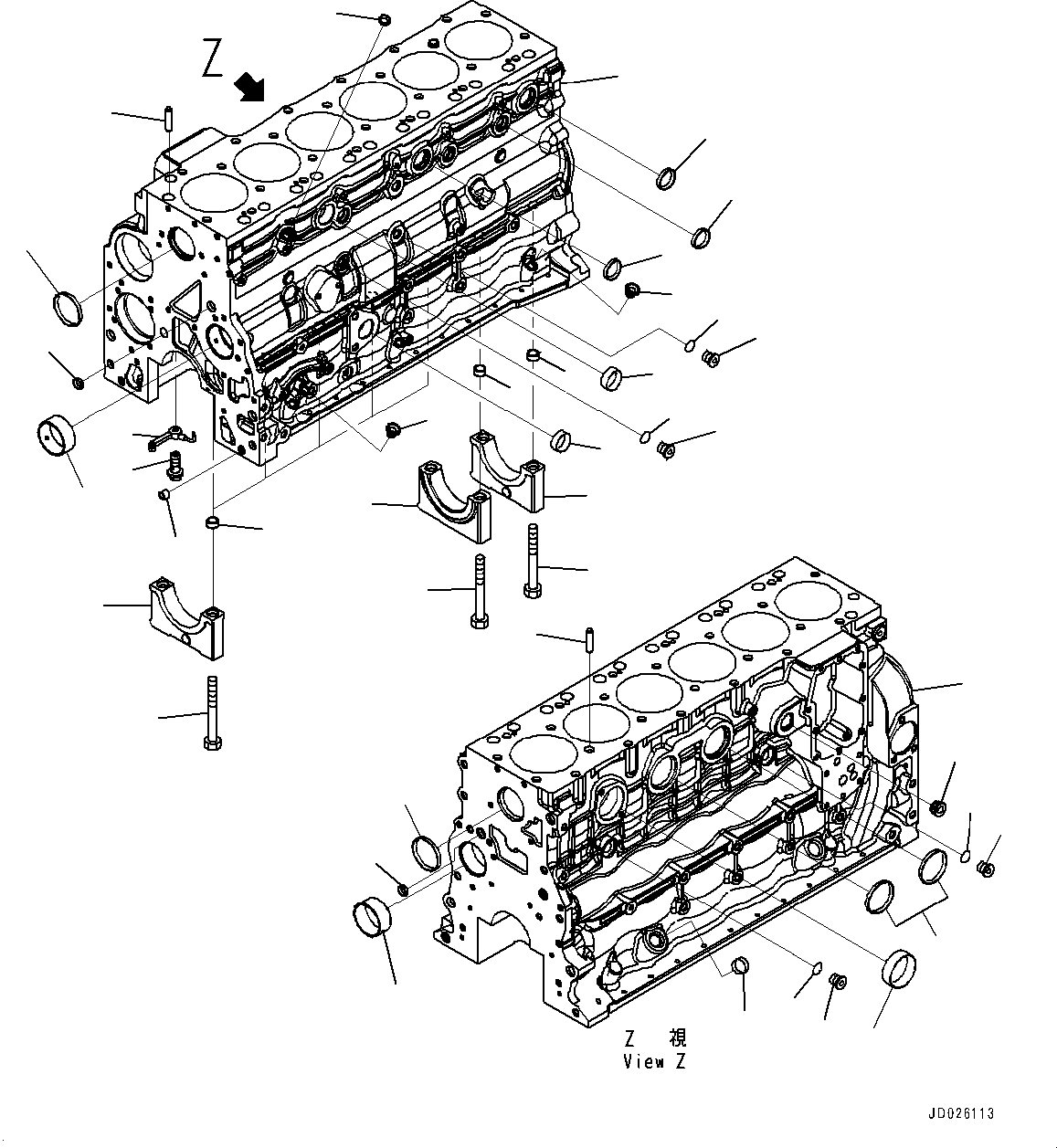 Расширительная заглушка 6732-21-6161 KOMATSU