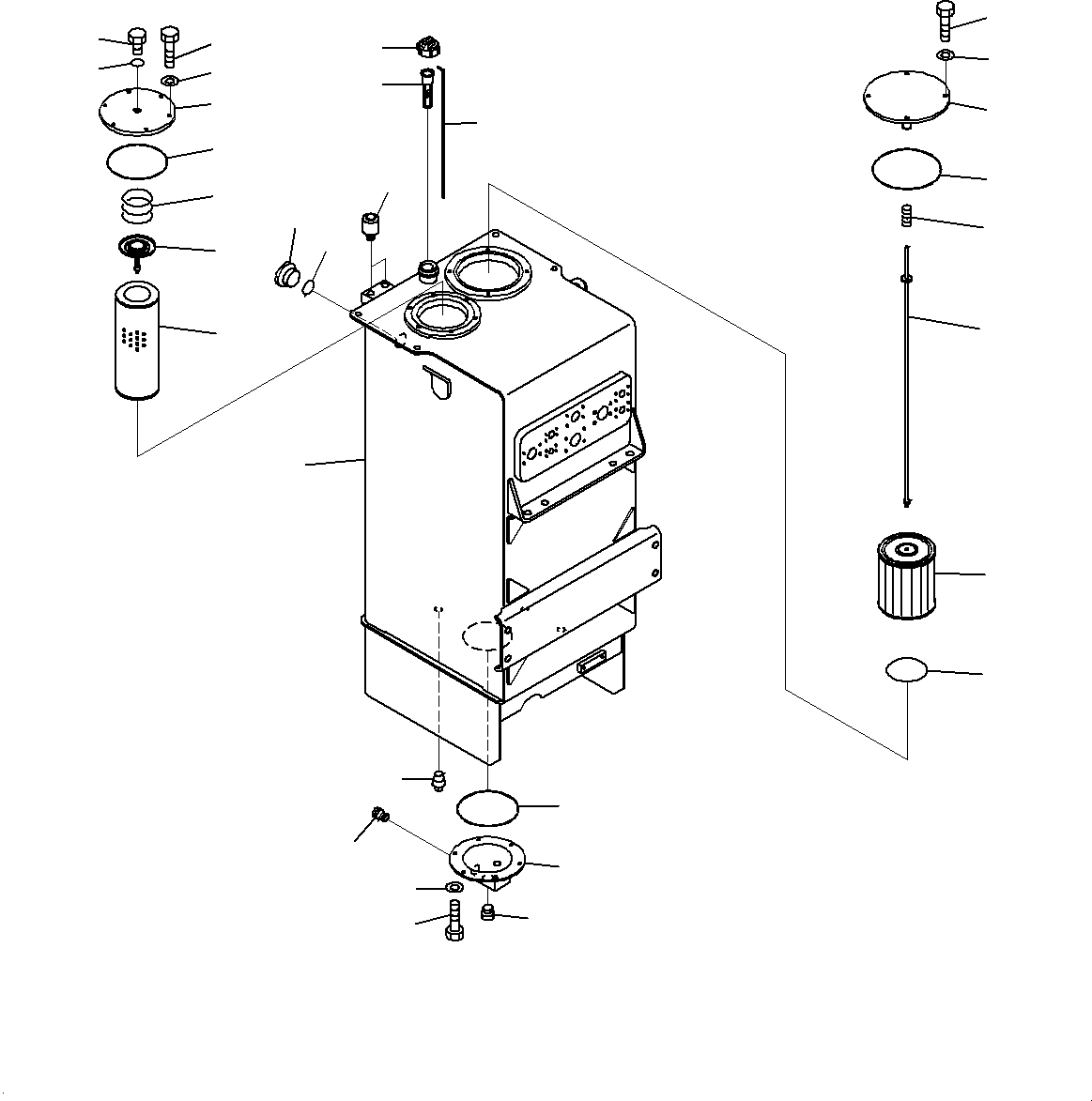 Tank Assembly, Hydraulic Oil 426-60-35220 KOMATSU