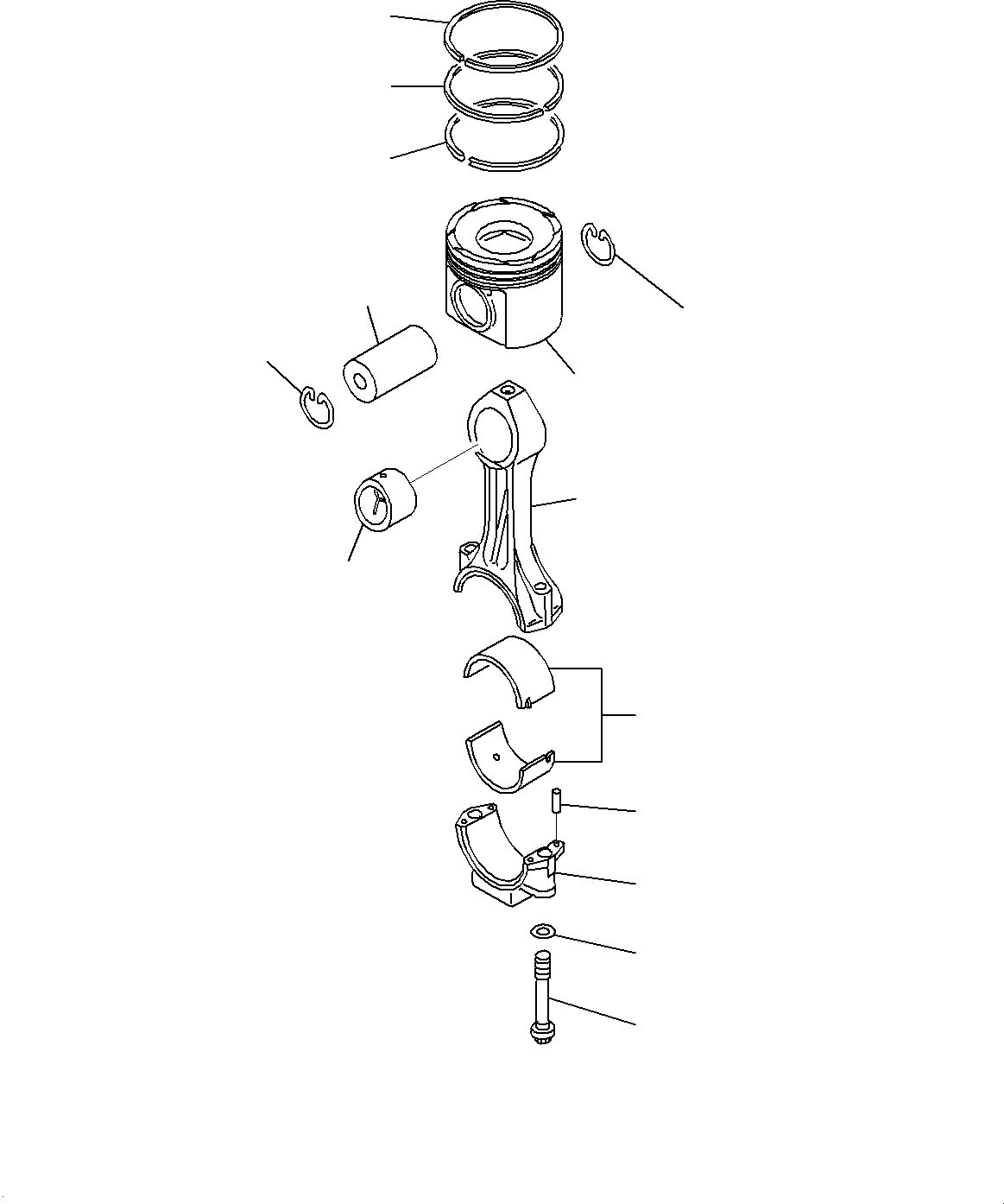 Ring Assembly, Piston 6246-31-3100 KOMATSU