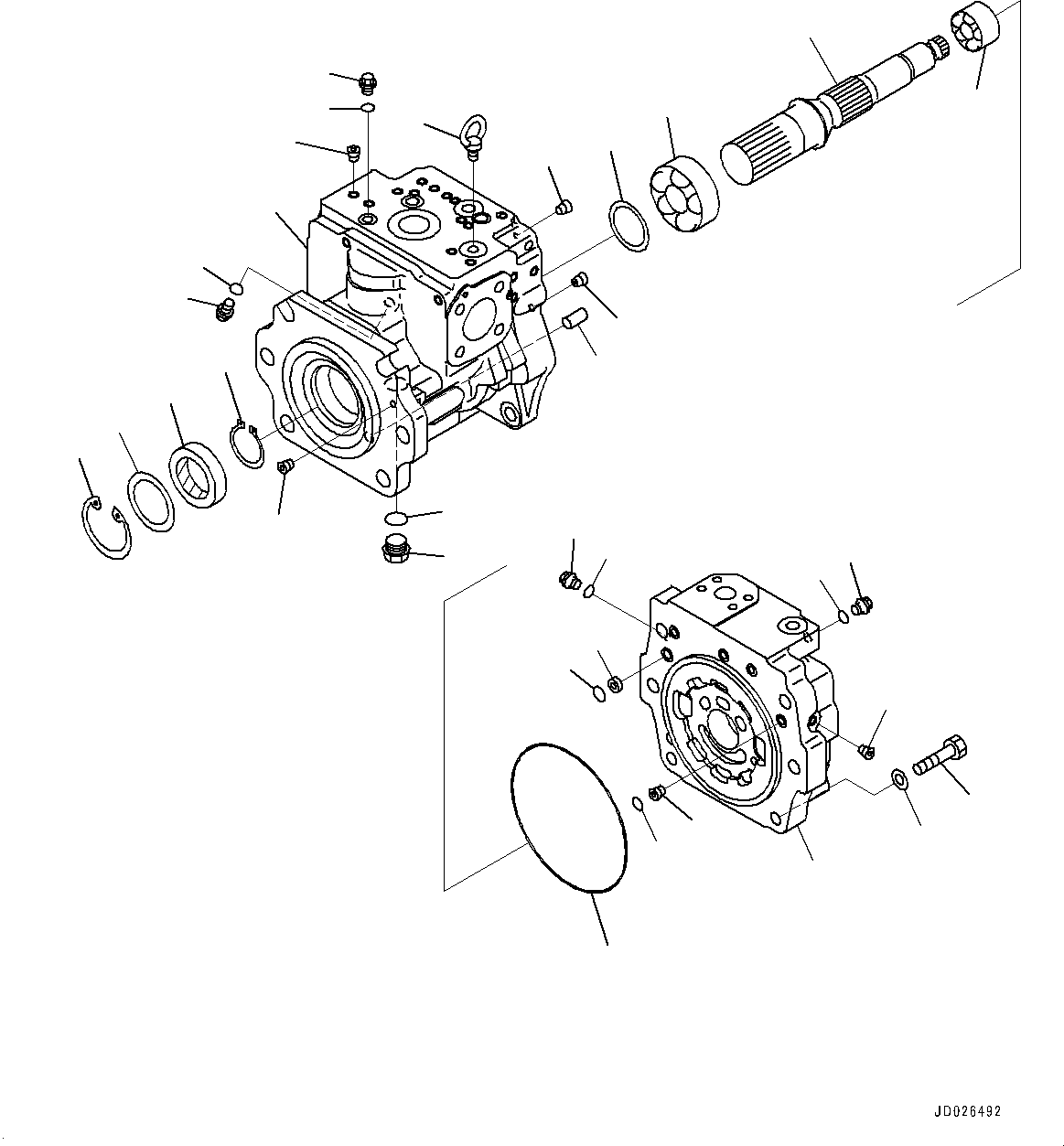Cap Assembly, End (708-1G-04152) KOMATSU