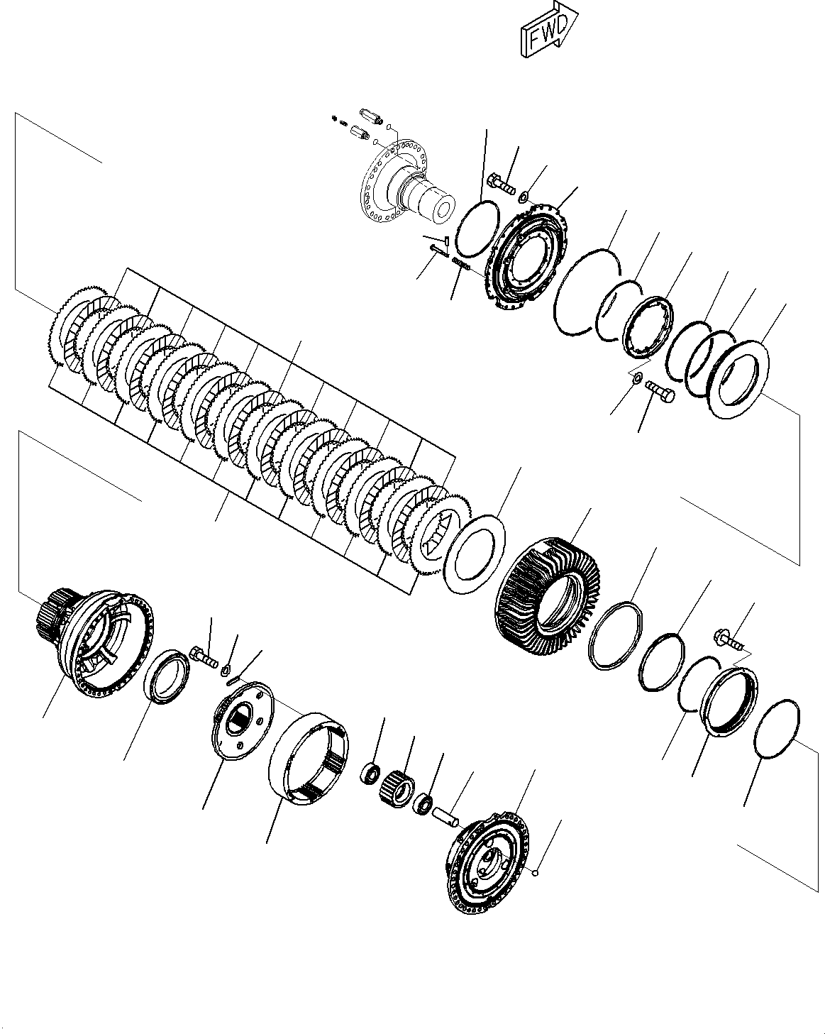 Final Drive Assembly, Front L.H. And Rear R.H. 426-22-34101 KOMATSU