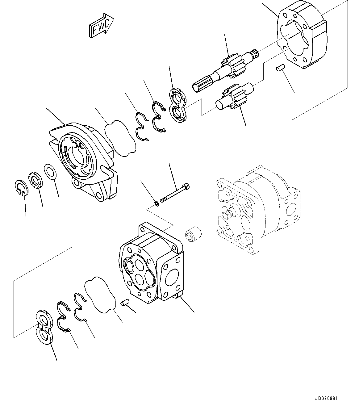 Шестерня ведущая 705-17-27440 KOMATSU