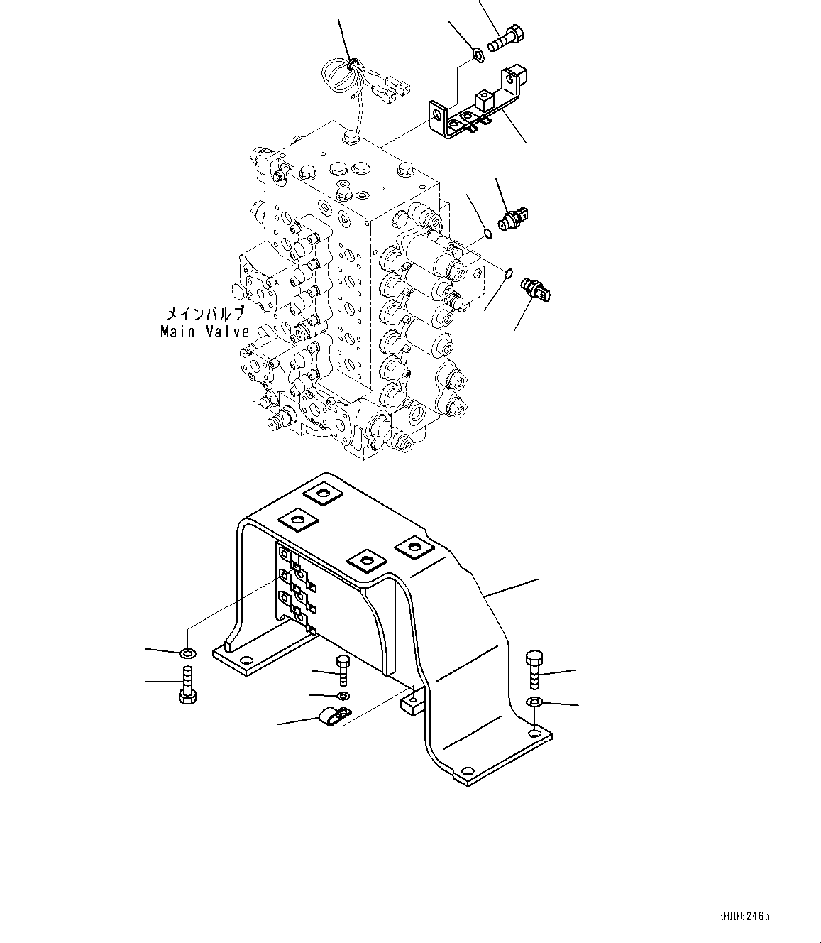 Valve Assembly, (See Ref. H0120-004001) (723-47-23803) KOMATSU