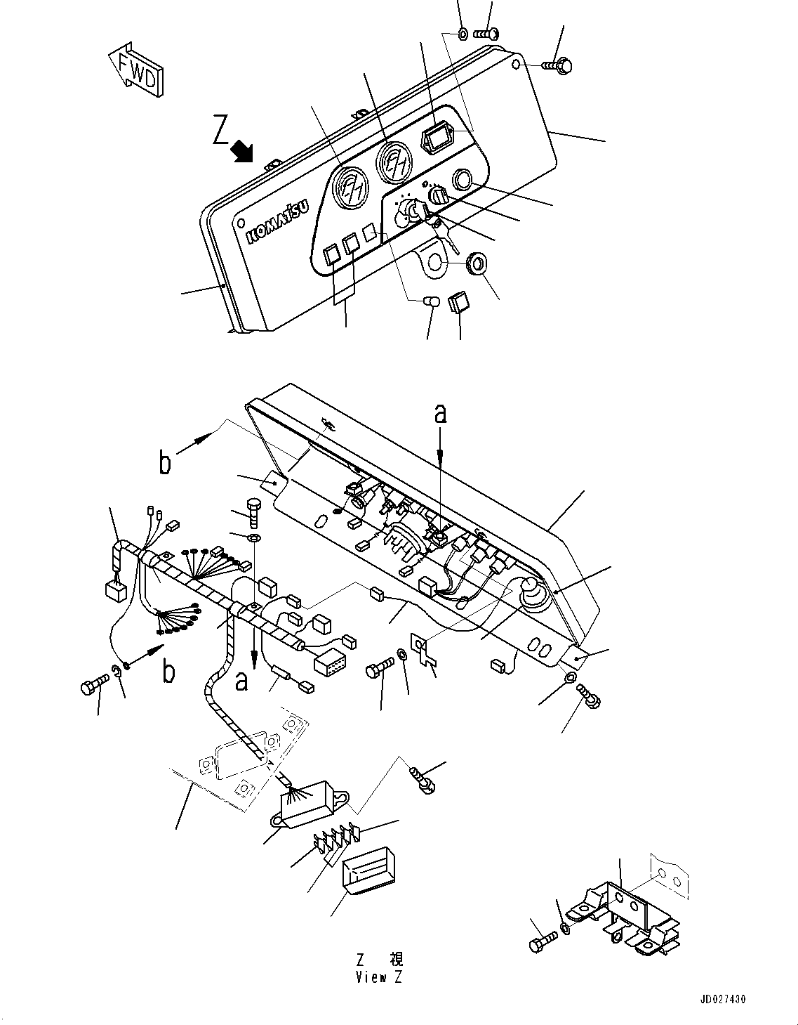 Bracket(Brake Control,Brake Pedal,With Mono Lever Steering,For Machine With ROPS Cab) (114-43-44210) KOMATSU