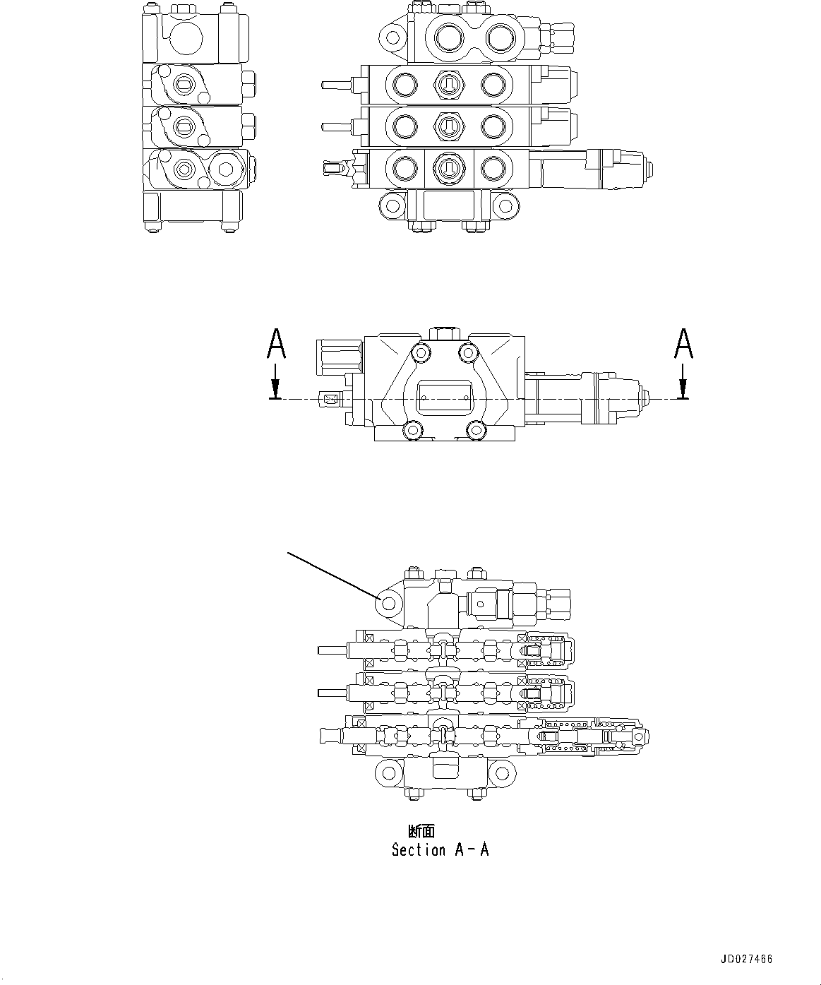 Клапан в сборе 104-60-41301 KOMATSU
