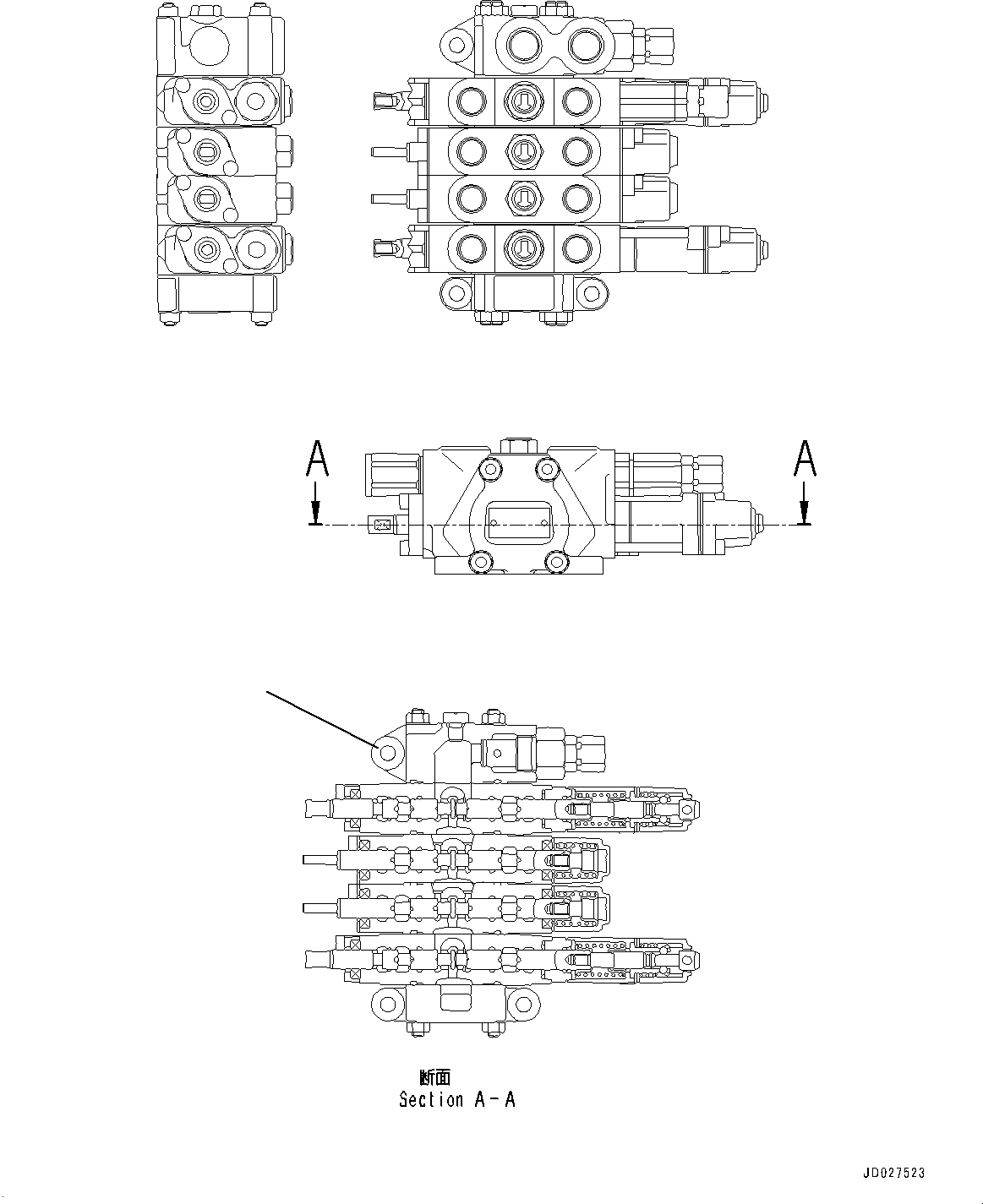 Клапан в сборе 104-60-42400 KOMATSU