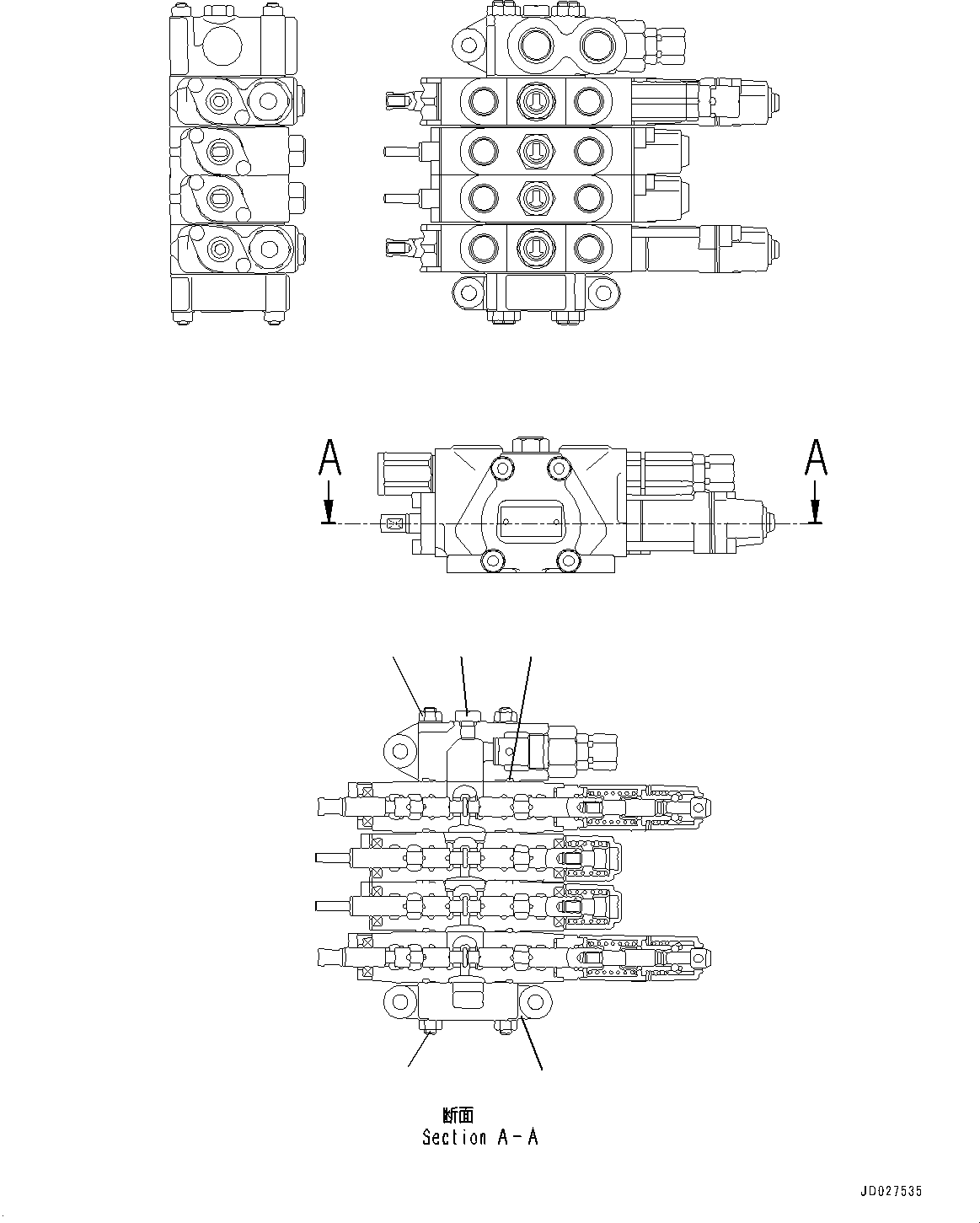 Болт NAE51413047126 KOMATSU