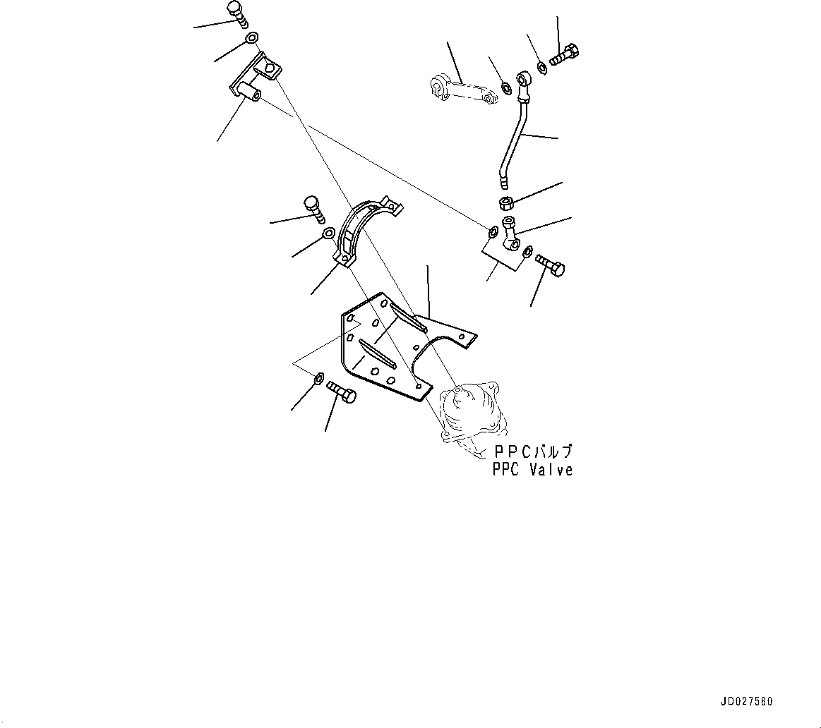 Lever(Fuel Tank and Controls,Steering, Gear Shift Lever,With 2 Forward - 2 Reverse Transmission) (104-43-48160) KOMATSU