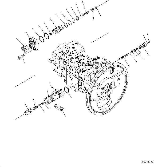Клапан в сборе 708-2L-06682 KOMATSU
