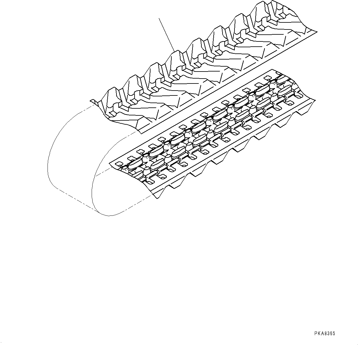 SHOE,RUBBER 101-32-2R110 KOMATSU