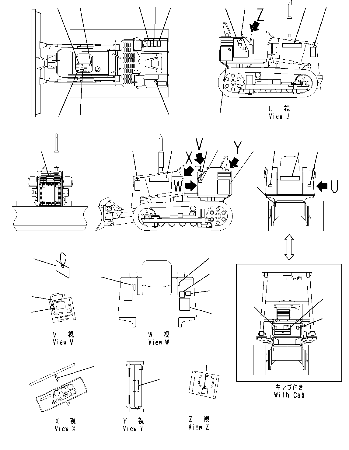Plate, Mark, Machine Model, D21A 104-98-32961 KOMATSU