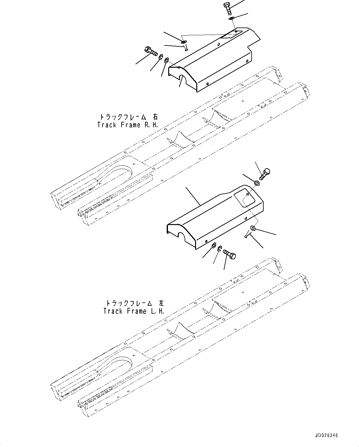 Крышка левая 103-30-37180 KOMATSU