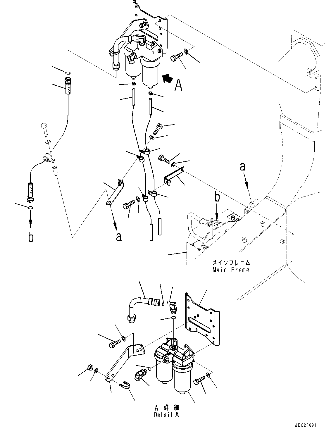 Крышка (фильтры двигателя, прав.) (561-01-83214) KOMATSU