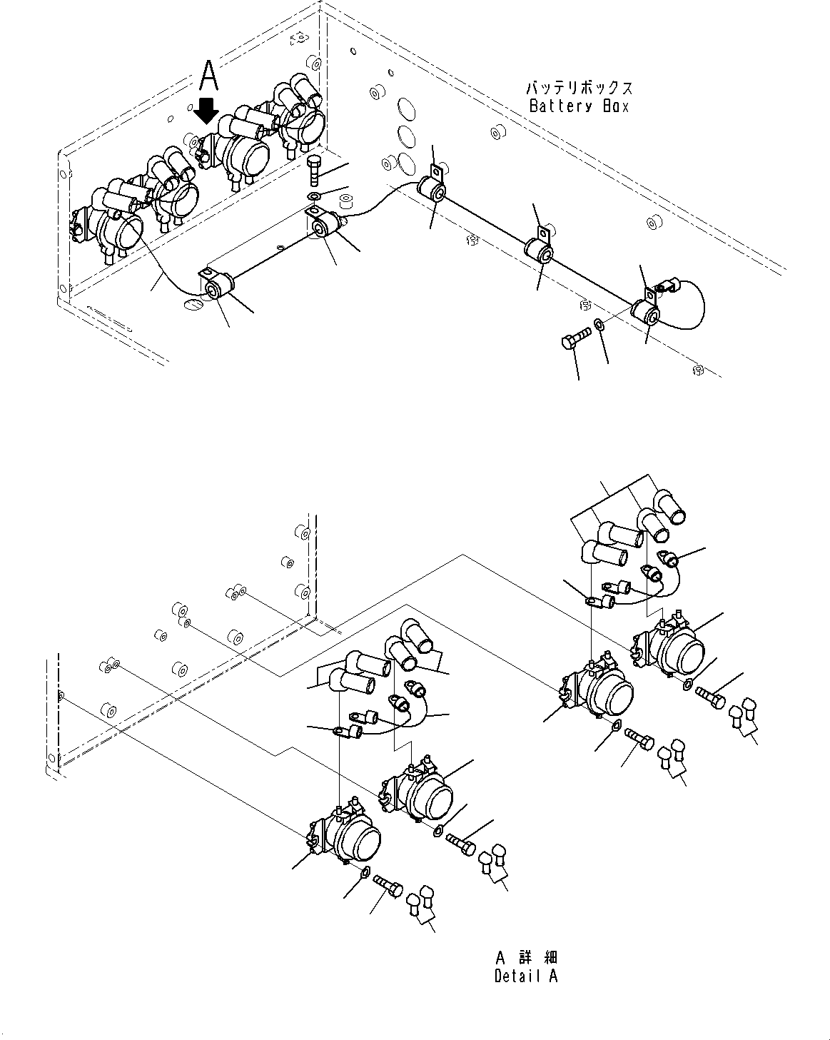 Провод массы 08028-75175 KOMATSU