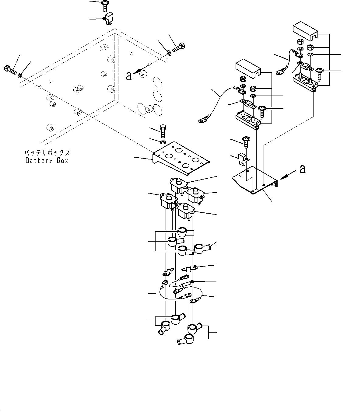 Провод массы 08028-77015 KOMATSU