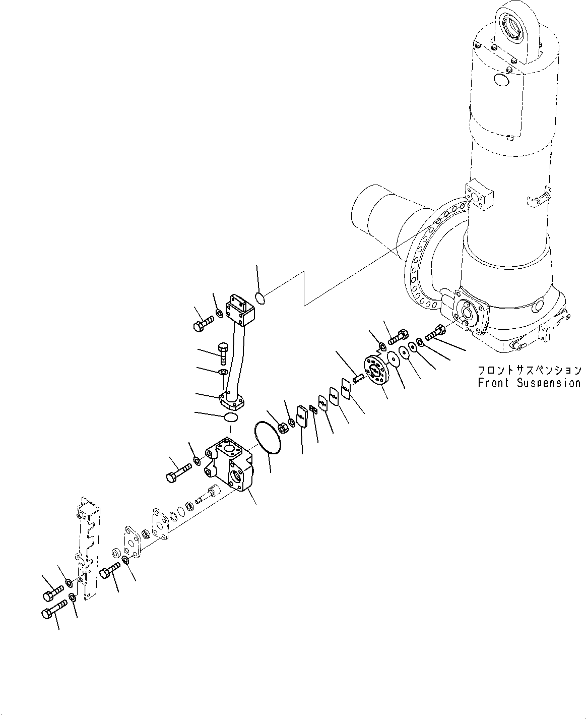 Suspension Assembly, Suspension, Auto Hydroneumatic 561-50-8E000 KOMATSU