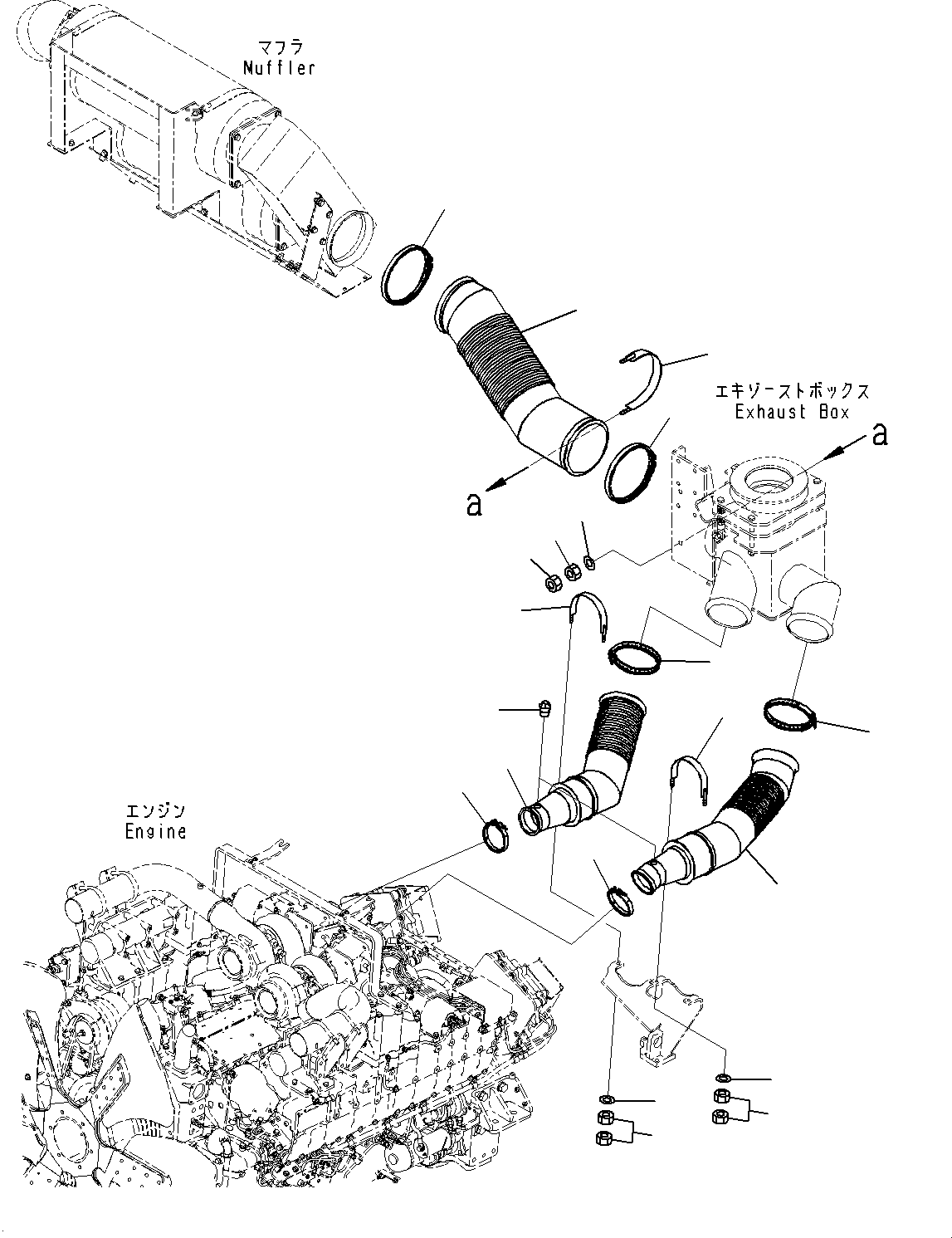 Трубка 561-84-84352 KOMATSU