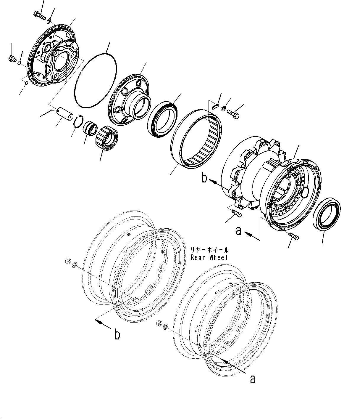 Final Drive Assembly, ABS,ASR,31-90-R49 Sized Tires 561-88-70801 KOMATSU