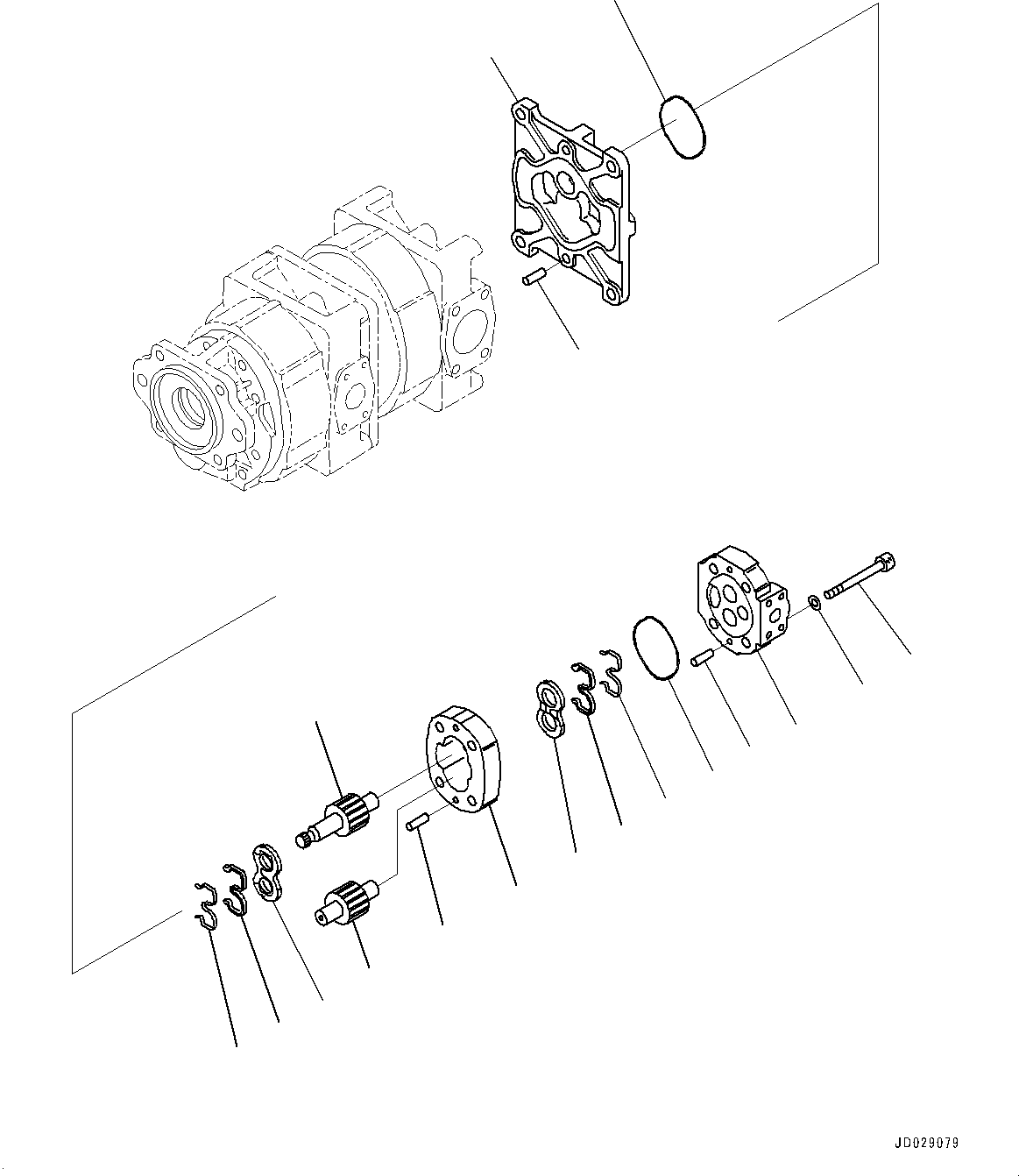 Насос в сборе 705-56-44100 KOMATSU