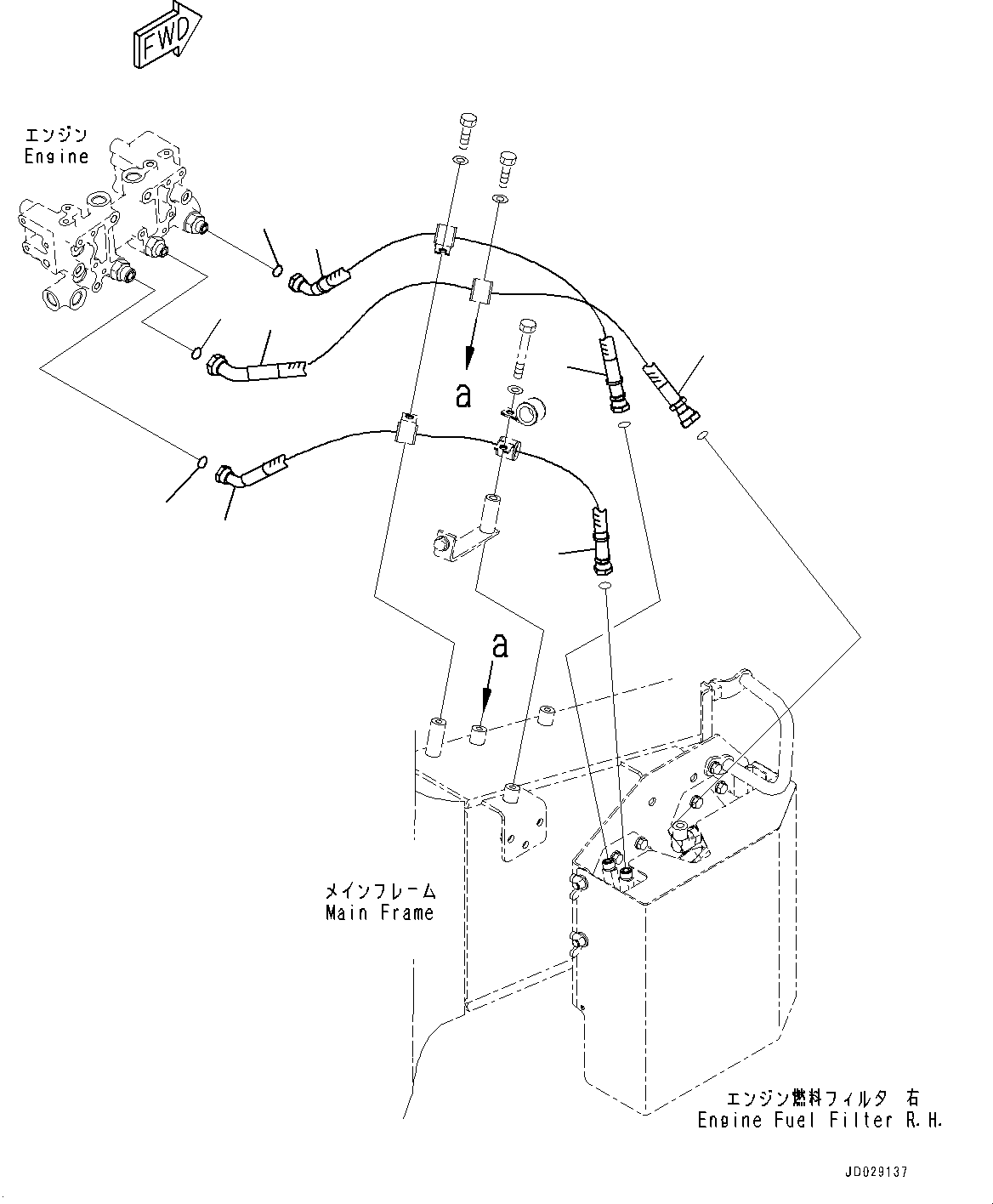Шланг с торцевым уплотнением 02764-G05A9 KOMATSU