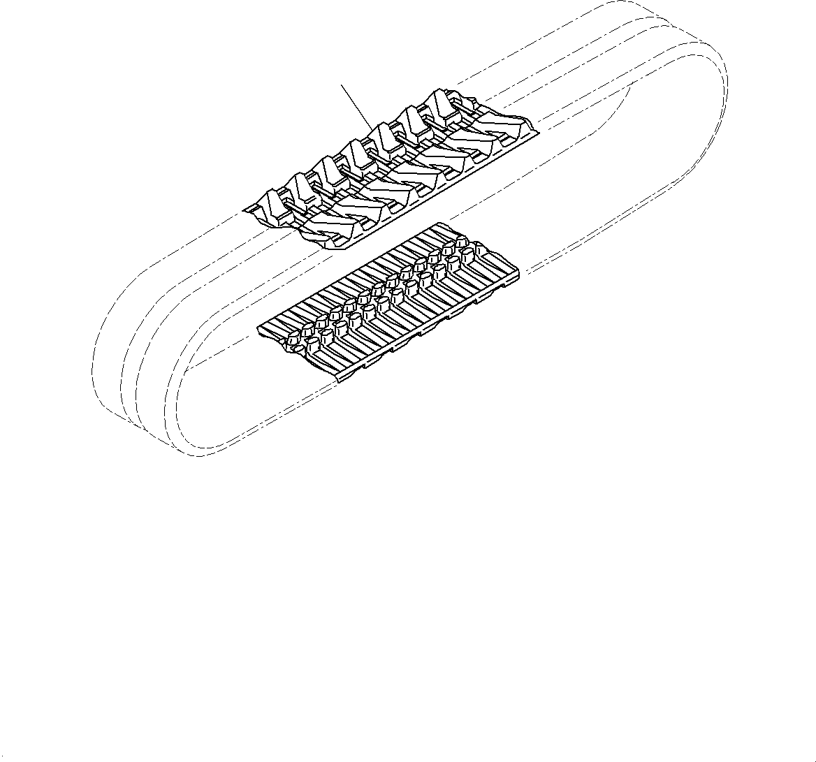 RUBBER SHOE \ \ 22F-35-21110 KOMATSU