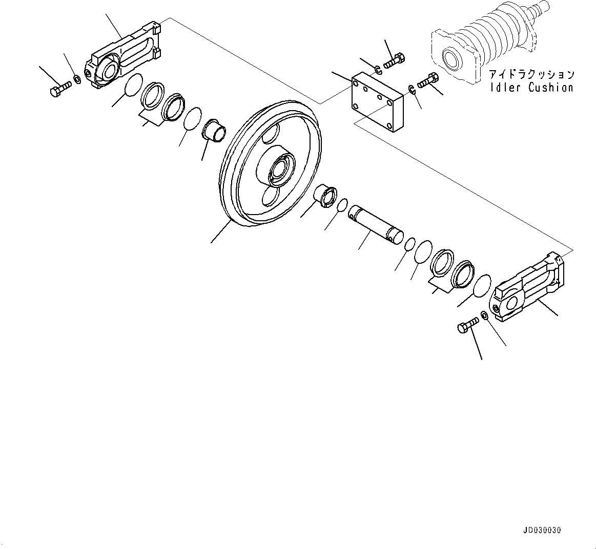 IDLER, ASSEMBLY \ \ 22L-30-27200 KOMATSU