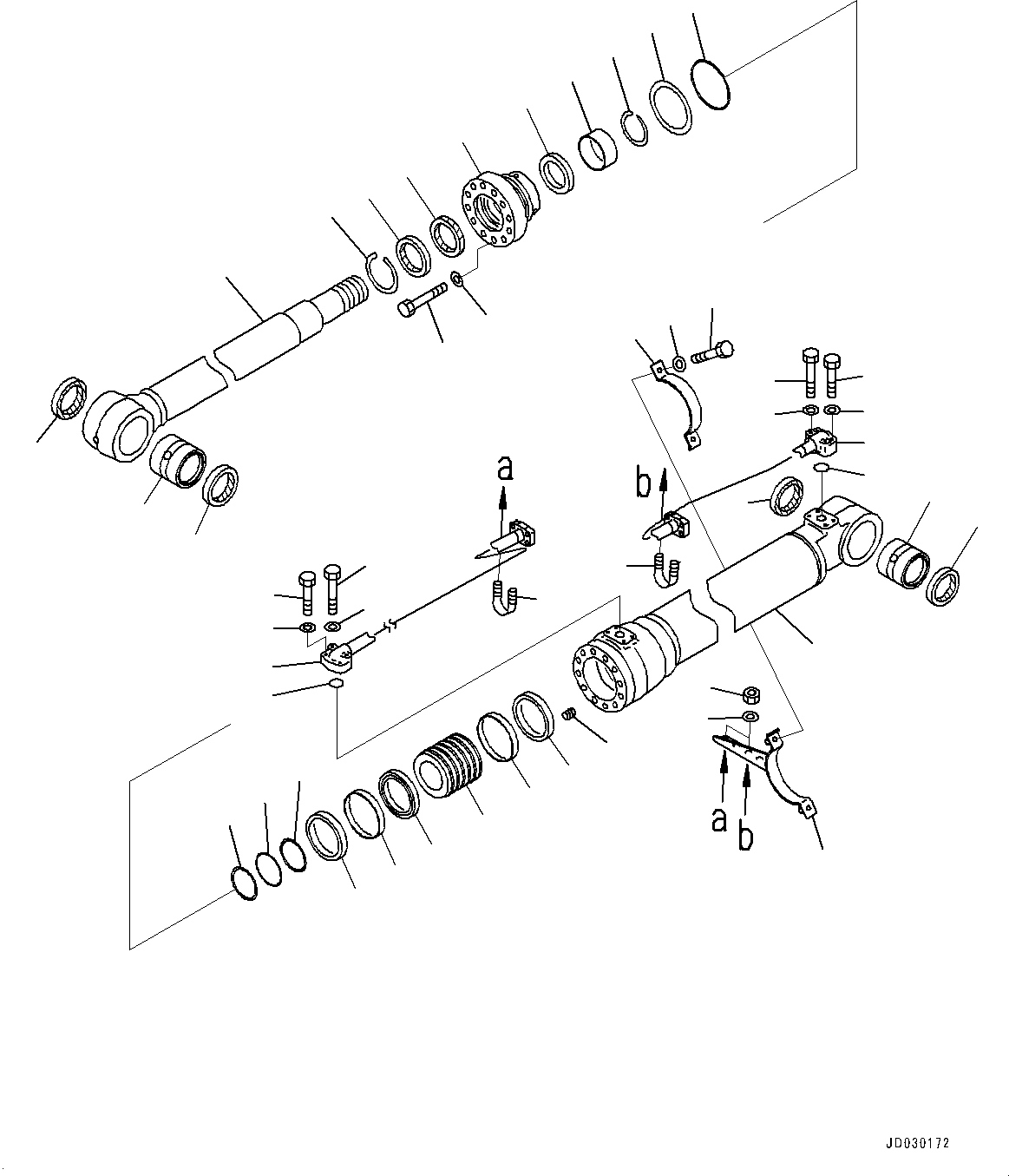 Цилиндр в сборе 707-01-0CE10 KOMATSU