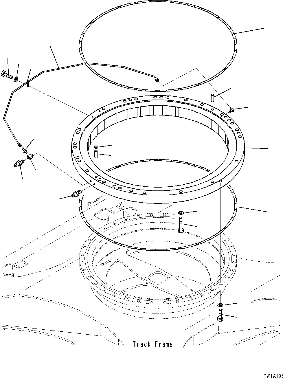 Swing Circle Assembly 22U-25-00610 KOMATSU