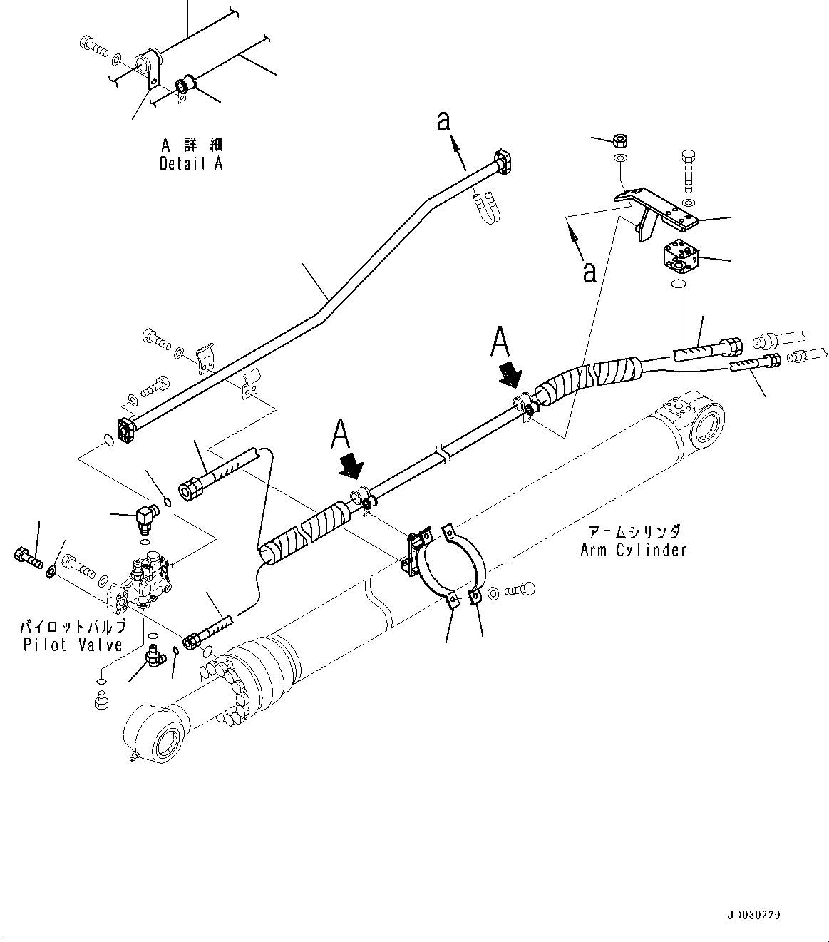 Трубка 22U-62-36140 KOMATSU