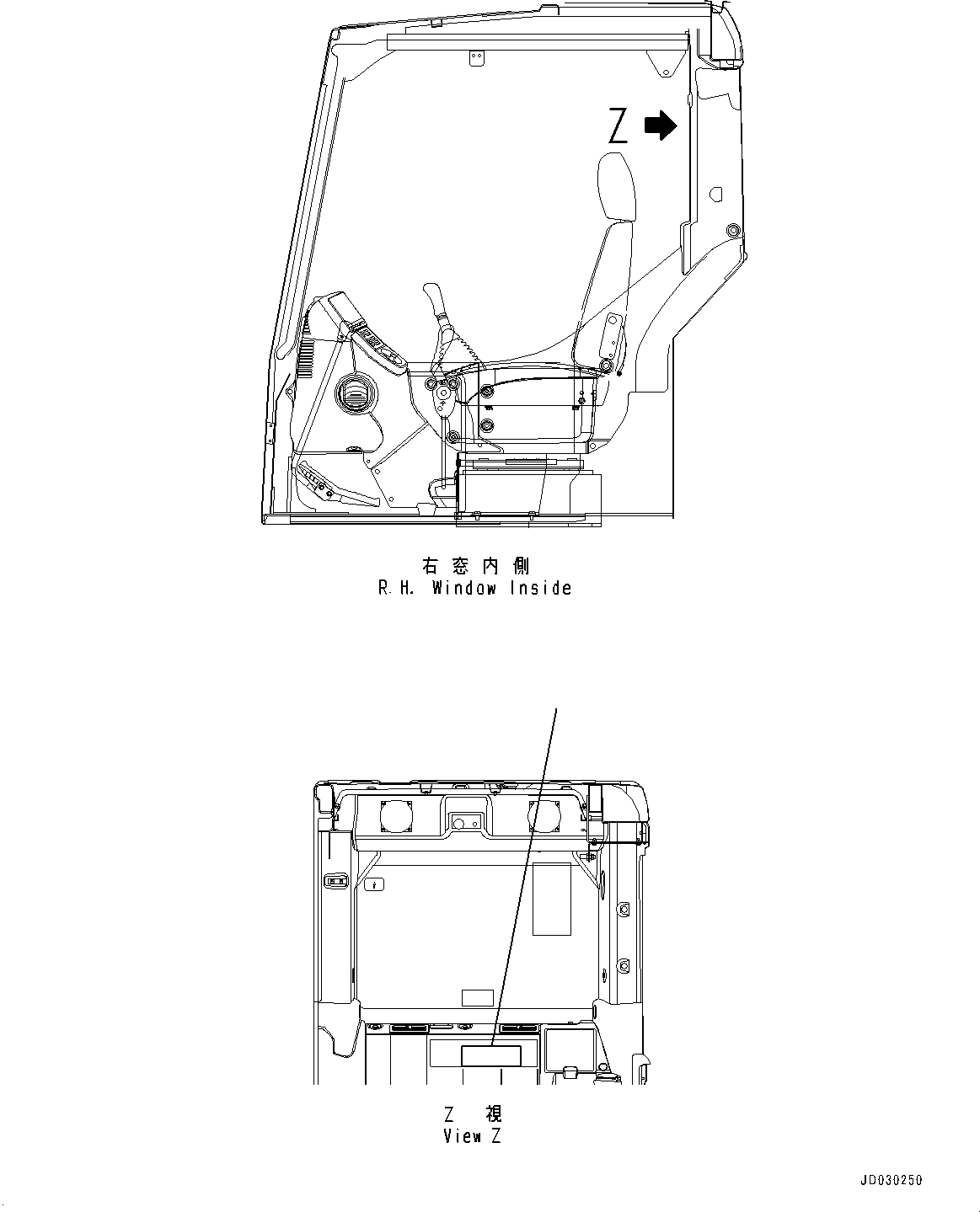 Табличка смазки 22U-00-31270 KOMATSU