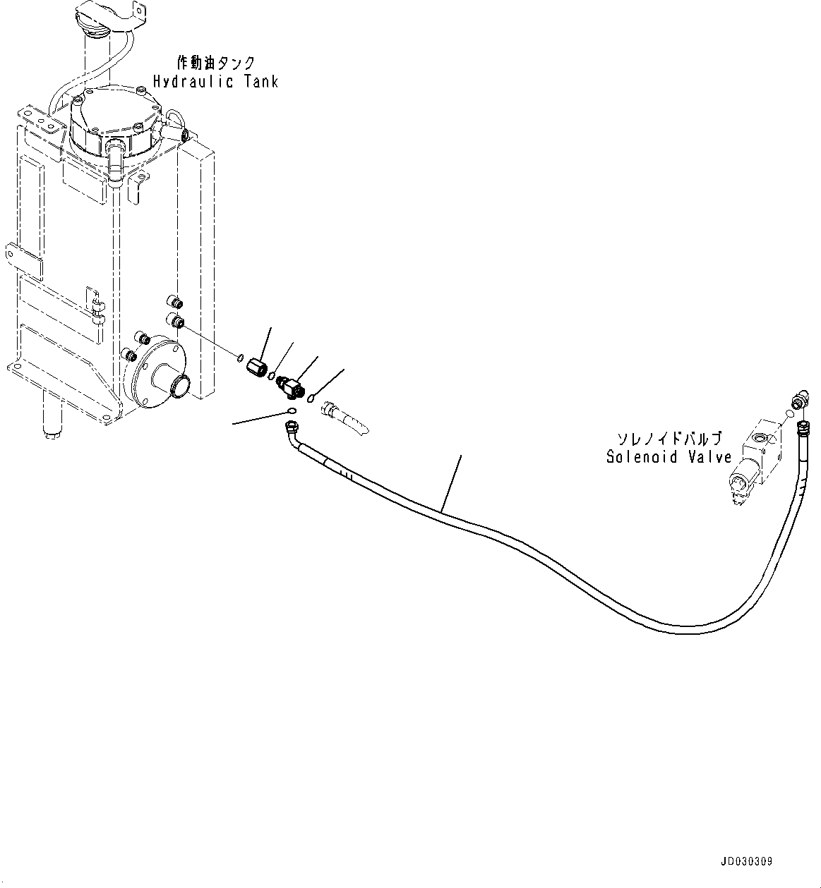 Шланг 22F-62-36510 KOMATSU