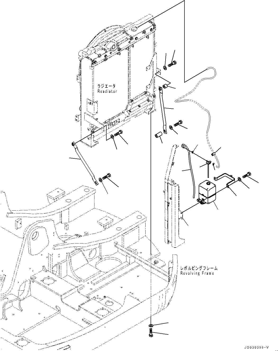 Распорка 22U-03-31750 KOMATSU
