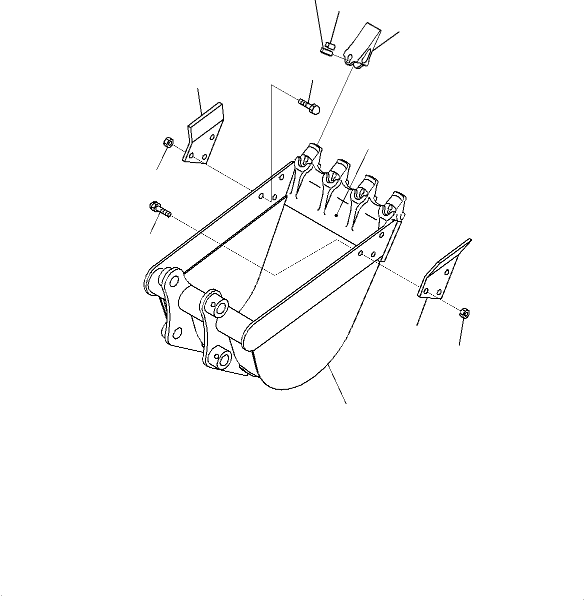 Bucket Assembly 22F-70-14193 KOMATSU