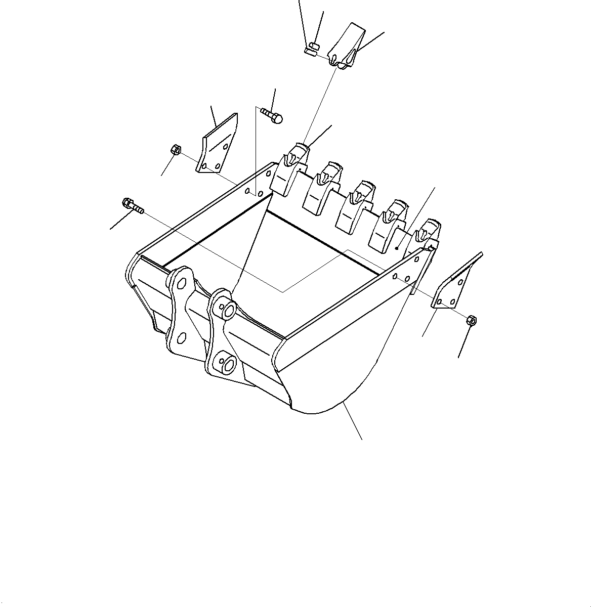 Bucket Assembly 22F-920-0013 KOMATSU
