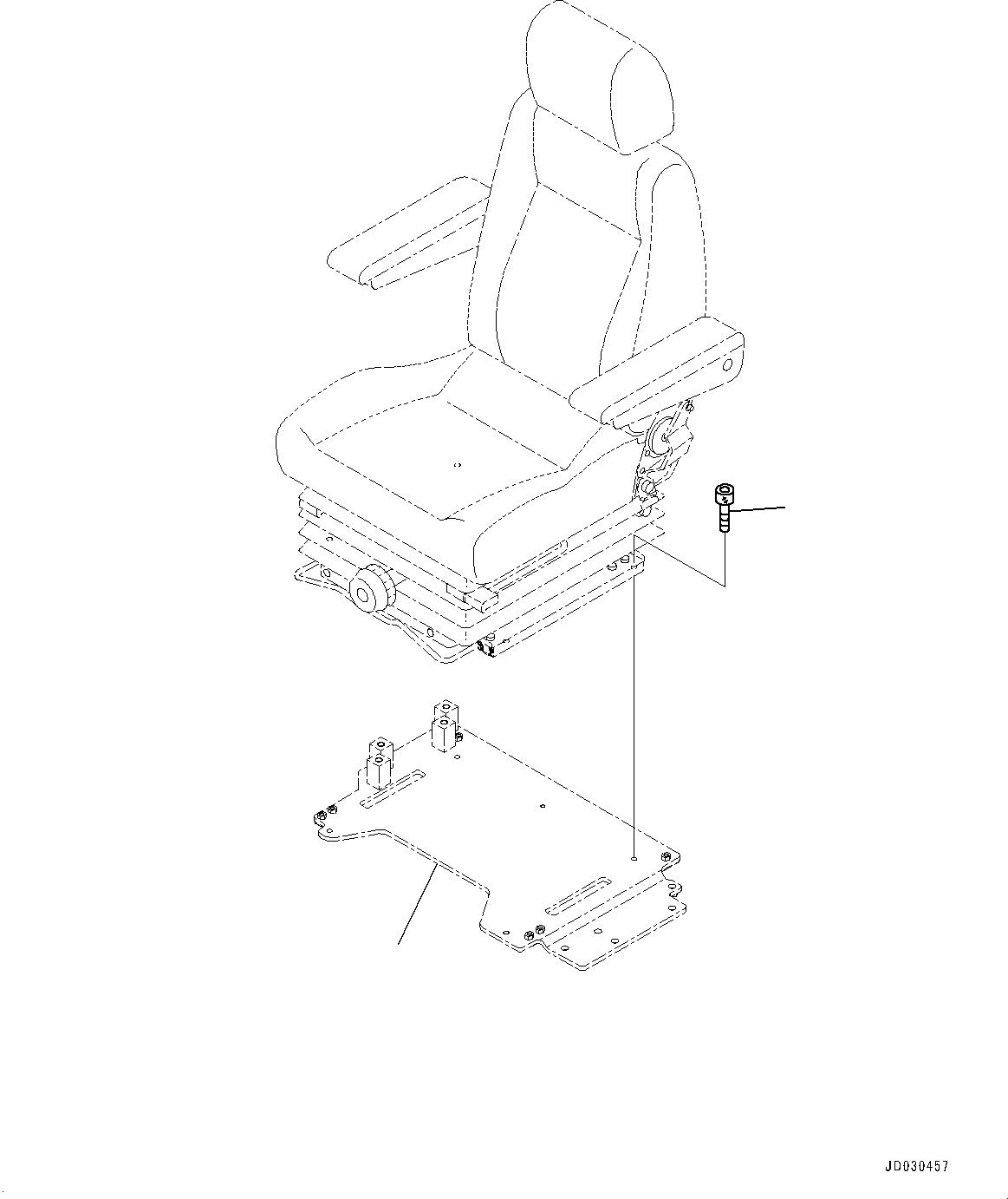 Operator Seat 22B-57-21601 KOMATSU