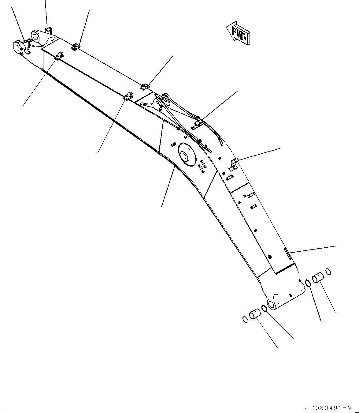 Boom Assembly 22U-70-00440 KOMATSU